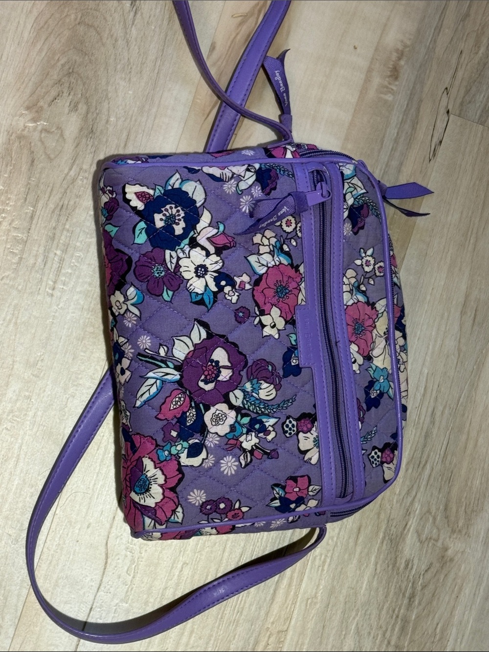 Vera Bradley Lavender Floral Quilted Crossbody